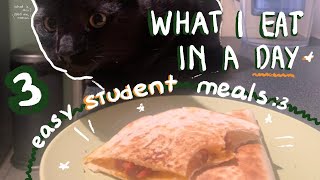 3 easy student meals - What I Eat in a Day