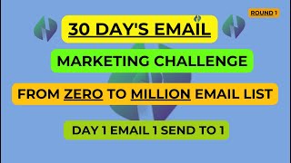 "Zero To 1M Emails in 30 Days Challenge" Sponsored by No Limit Email