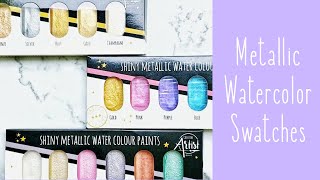 Metallic Watercolor Swatches