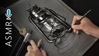 Vintage LANTERN Drawing | Satisfying Drawing SOUNDS