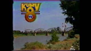 [400LC98] KUMV TV Channel 8 Old Sidney Bridge with MDU Coal Plant Bumper Commercial