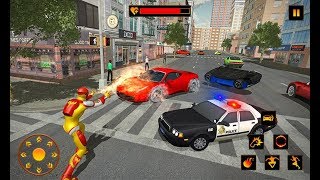 Fireman Superhero Battlegrounds Crime City Fight | Super Flame Man Flying Hero #5 - iOS Gameplay