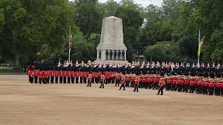 Trooping the Colour, Major Generals Review, 1/6/24, the troop through the ranks.