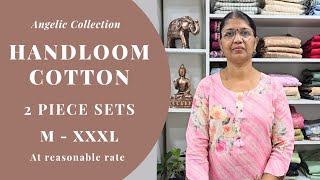 Handloom cotton | German Rayon | 2 piece sets | Angelic Collection