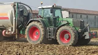 interramento liquame Bossini con fendt 930 vecchio stile