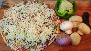 Mushroom Pizza Recipe | Pizza Recipe | Pizza with readymade Pizza Base| पिज़्ज़ा रेसिपी #pizza