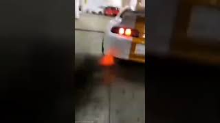 exhausted fire gone wrong||car status #shorts #status #trending