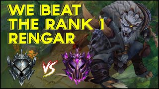 I played against the Rank 1 Rengar and won.