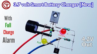 3.7v battery charger with full level indicator