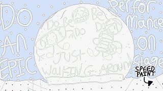 The SNOWBALL'S EFFECT: Along Comes A PERFORMANCE In The SNOWBALL!! [Christmas SPEED-PAINT With Toad]