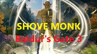 Baldur's Gate 3 - Solo Tactician - Shove Monk (Way of the Four Elements) Part 1: Shove vs. Mimics!