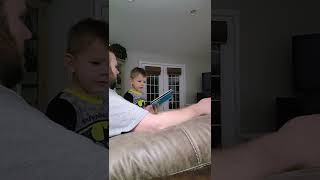 Cade reading books 2/24/22