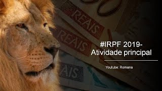 IRPF - Atividade principal