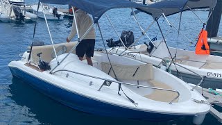 Quicksilver 425, Rent a boat without a license Playa Blanca, Lanzarote (May 2023).