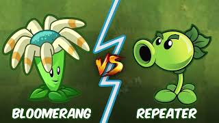 Bloomerang Vs Repeater - Who Will Win?  - PvZ 2 Plant Vs Plant