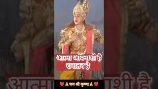 आत्मा अविनाशी है सनातन है | geeta gyan | krishna | shree Krishna lila #shortsvideo #geetakagyan