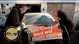 Working on the John Coopers Work Mini Cooper S Front End Part 1