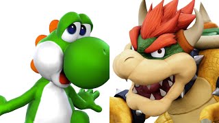 Yoshi vs Bowser in Super Smash Bros Brawl (Remaster)