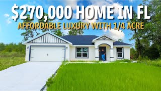 We Toured A BRAND NEW Florida Home With 1/4 ACRE OF LAND - NO HOA/CDD!