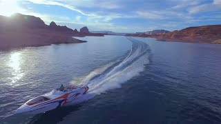 30' Sleekcraft Power Boat V10 625HP Speed Boat On Lake Powell 2016