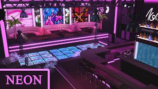 KARAOKE BAR NEON 🎤 || The Sims 4: Stop Motion (No CC)