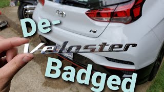 Veloster N Badge Removal - Floss Method