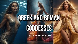 Greek and Roman GODDESSES reimagined by AI💖 AI Art Lookbook. Fantasy art