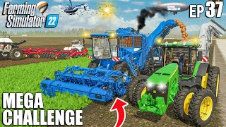 Harvesting 420.000 LITERS of CARROTS | MEGA Challenge #37 | Farming Simulator 22