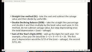 Computing Depreciation in Excel