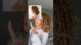 Wedding curly hairstyle idea #curlyhair #naturalcurls #curlyhairstyle