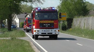 [Feuer Brennt Reinigungslagerhalle] Feuerwehr Bokholt-Hanredder, FF Sparrieshoop und FF Barmstedt