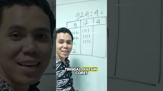 Cara mudah pembagian menggunakan metode garis pak trisno 924÷4 #trisnomathnian #maths