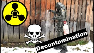 Decontamination after chemical attack in the CSA 2000 NBC suit