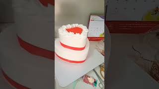 mẫu bánh kem hình trái tim hai tầng đơn giản - bánh gato #youtube#banhkem #gato #youtuber #cake #đẹp