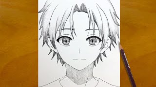 Anime Sketch | How to Draw a Cute Anime Boy | Step-by-Step Realistic Drawing