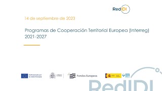 Seminario online de la Red IDI: Programas de Cooperación Territorial Europea (Interreg)