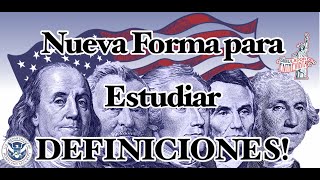 🇺🇸NUEVA FORMA DE ESTUDIAR LAS DEFINICIONES DE MANERA RÁPIDA | Simulador de Entrevista❤️🤍💙