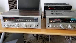 Two Sansui G-4700 Receivers with different production builds