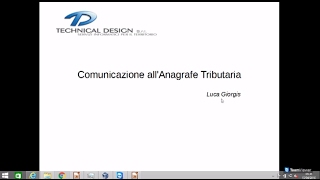 Webinar Anagrafe Tributaria