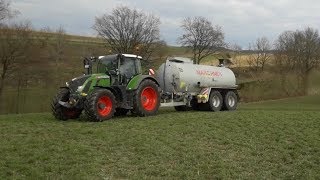 Gülle fahren | Fendt 718 | Marchner 14000