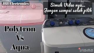 Mesin cuci Polytron Vs Aqua || pilihan mesin cuci manual terbaik