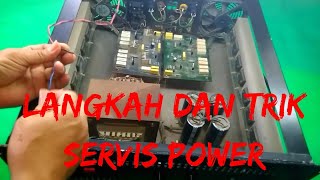 cara memperbaiki power amplifier dengung