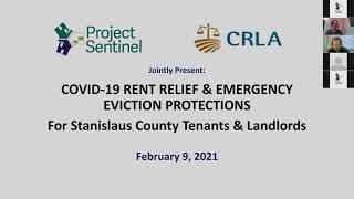 COVID-19 Rent Relief & Emergency Eviction Protections: Stanislaus County Tenants & Landlords