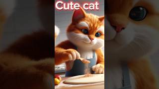 Cute cat vS pizza #shorts #cutecat