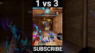 1 vs 3 destroyed is squad #shortvideo #shorts #video #viral #freefire