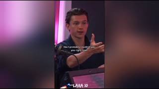 Tom Holland explaining how he got punched in the face "CuUuuUT"