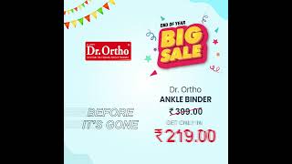 Sale Live Big Sale | Year End Sale | Dr. Ortho Ankle Binder