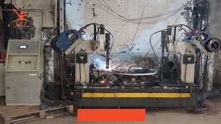 Behold our Automated Welding Machine Perfectly Assembling Trampoline Components!