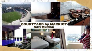 Vlog 44 | Courtyard by Marriot | Best Luxury 5 Star Hotel in Navi Mumbai | Cricket Stadium View