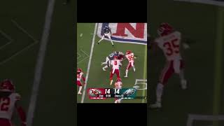 Boston Scott Jukes Out Chiefs Players #nfl #shorts #superbowl #eagles